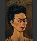 Frida Kahlo Wall Art - Self Portrait with Royal Gold Vest